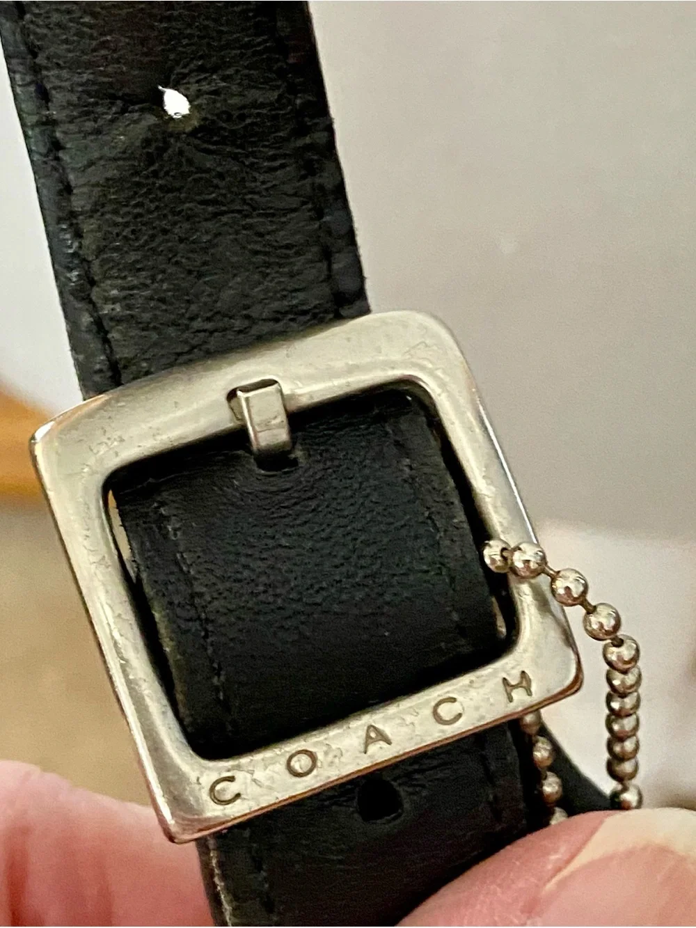 Vintage Coach Slim Hippie Flap Black Leather Crossbody Handbag Adjustable 9135